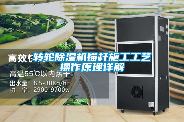 轉輪除濕機錨桿施工工藝操作原理詳解