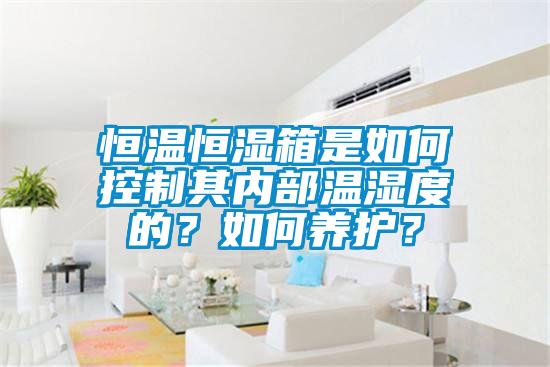 恒溫恒濕箱是如何控制其內(nèi)部溫濕度的？如何養(yǎng)護？