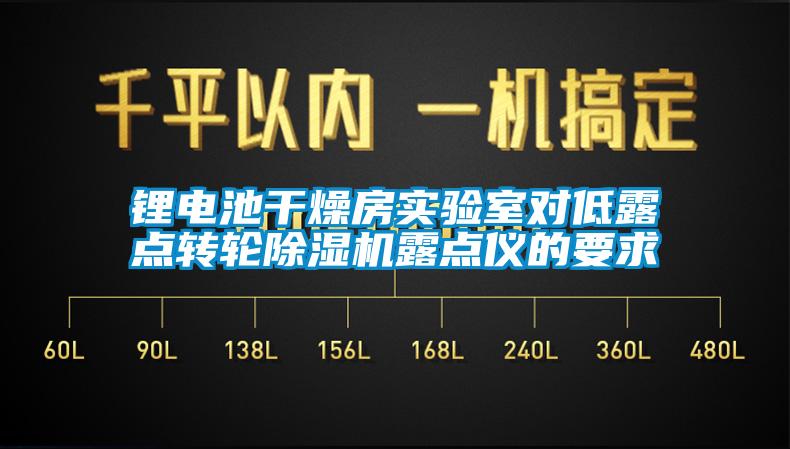 鋰電池干燥房實驗室對低露點轉(zhuǎn)輪除濕機露點儀的要求