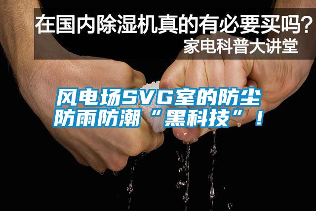 風(fēng)電場(chǎng)SVG室的防塵防雨防潮“黑科技”！